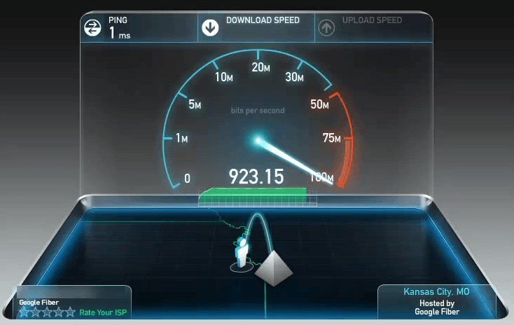 download speed test google