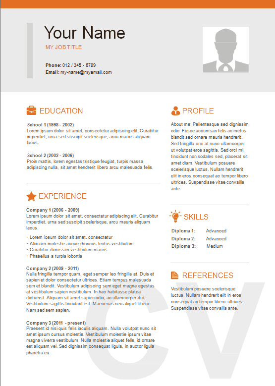 10 best resume templates you can free download  ms word
