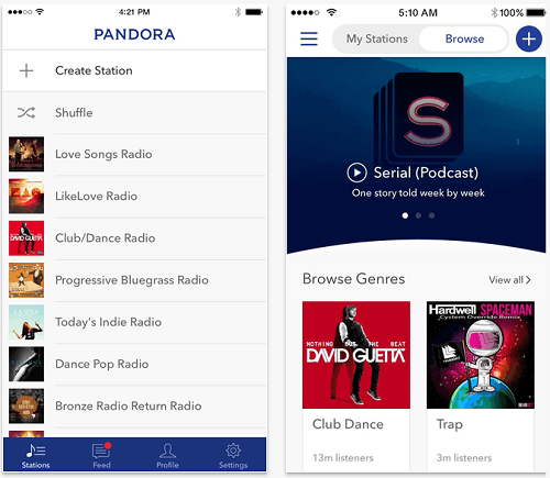 can you download music for free from pandora on iphone