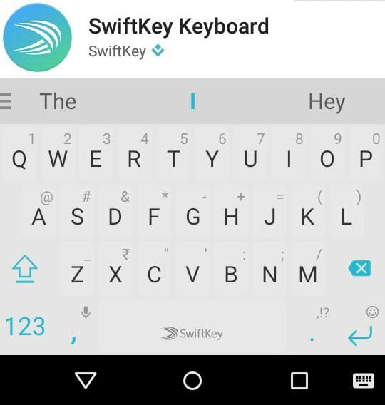 Swiftkey keyboard