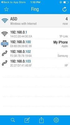 fing app iphone