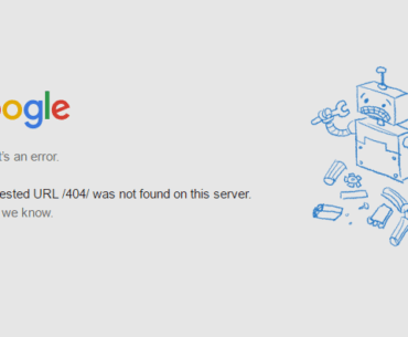 google 404 error