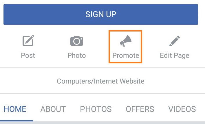 facebook-page-promote-button-mobile-app