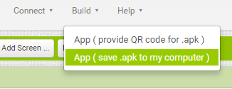 App Inventor build apk