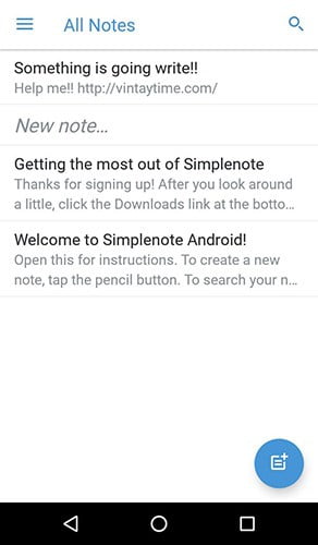 simplenote ios android