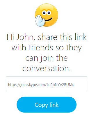 skype guest web share link