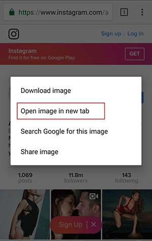 open image in a new tab instagram