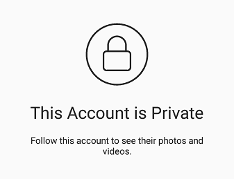 Enable private account feature
