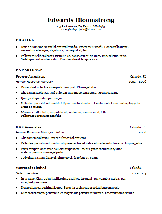 10 Best Resume Templates You Can Free Download (MS Word) Vintaytime