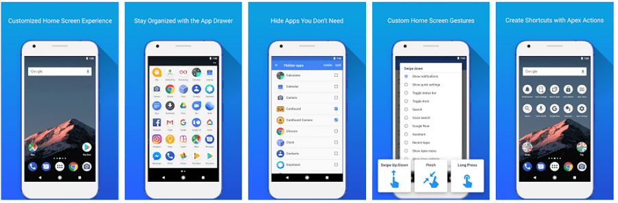 Apex Launcher screenshots