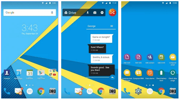 BlackBerry Launcher screenshots