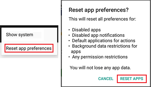 reset app preferences android3