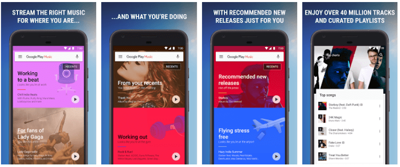 Google Play Music android screenshots