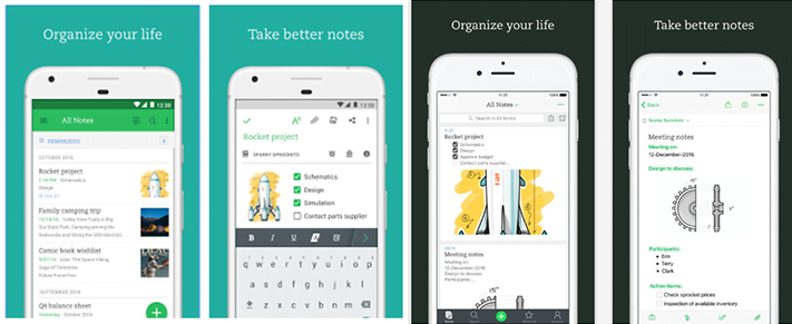 evernote android vs ios