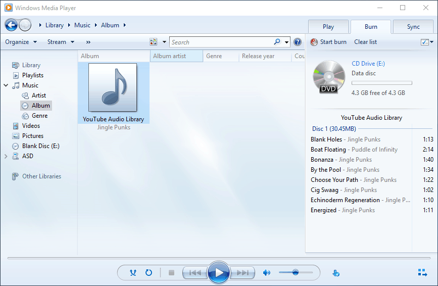 free cd burning software for win 7