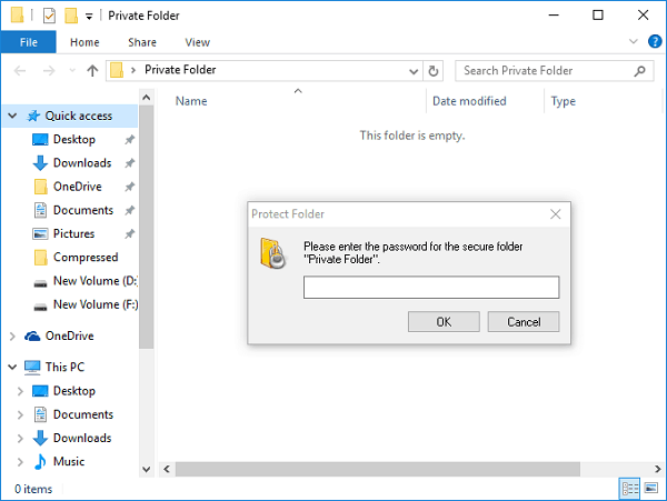 windows folder lock