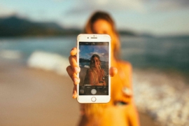 Girl with phone
