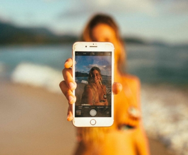 Girl with phone