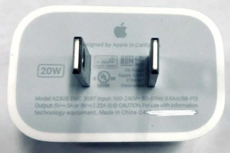 20 watt netzteil iphone 12 mr white