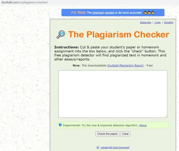 Plagiarism Checker online