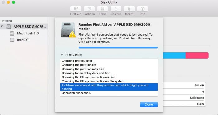 recovery first aid for corrupted flash drive for mac 2016