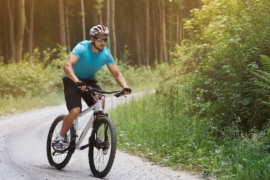 cycling man wearing sports glasses
