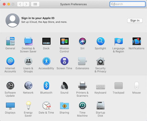 mac system preferences