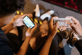 playing games on mobile