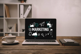 SEO marketing laptop