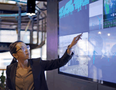 lady giving presentation