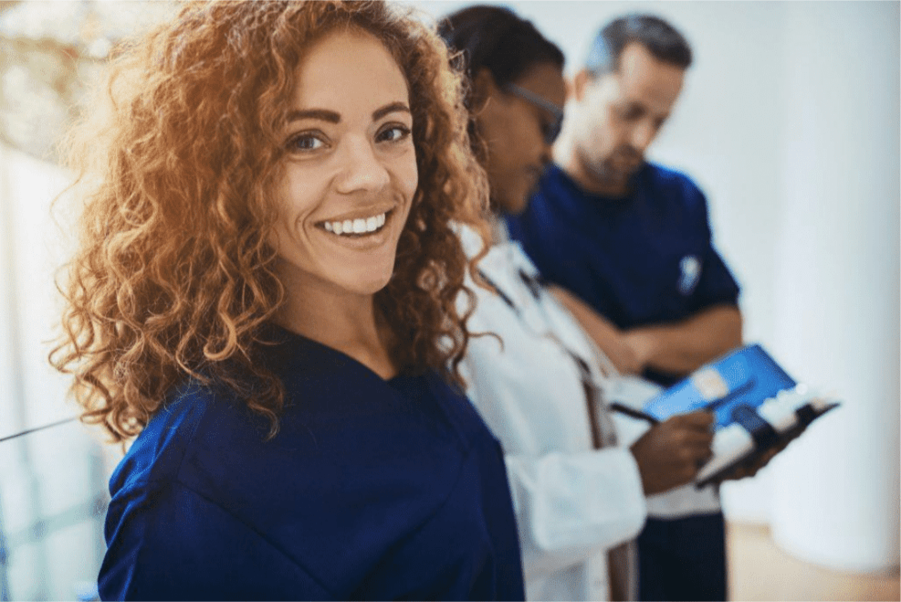physician smiling
