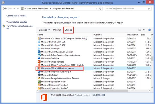 add remove program